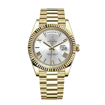 Reloj Frederick | Líneas precisas y estilo clásico de día y fecha | 40 mm