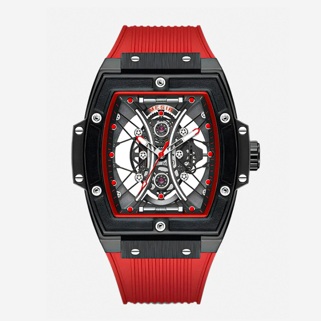 Ryker | Caja de Tonneau Impactante Con Estilo Futurista y Construcción en Esqueleto Reloj | 42mm