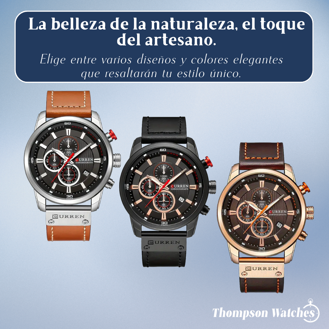 Nathan | Reloj de pulsera cronógrafo multifuncional | 46 mm