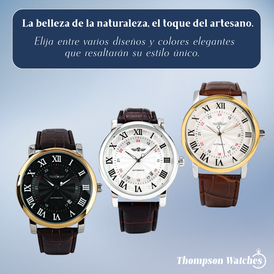 Daniel | Reloj mecánico clásico para hombre con números romanos | 45 mm