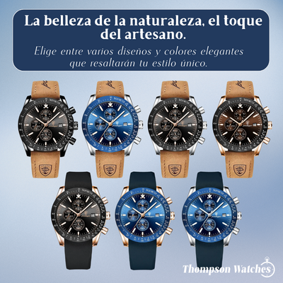 David | Elegante cronógrafo para hombre con correas versátiles | 44 mm