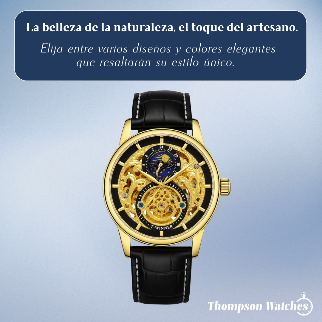 Blake | Reloj mecánico esquelético con indicación de fase lunar | 44 mm