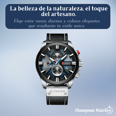 Easton | Reloj de cuarzo multifunción que brilla en la oscuridad para hombre | 49 mm