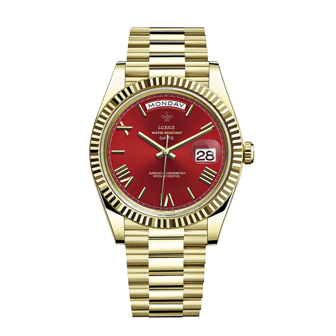 Reloj Frederick | Líneas precisas y estilo clásico de día y fecha | 40 mm