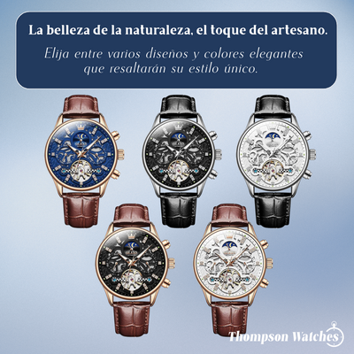 Emmett | Reloj mecánico automático con correa de piel | 40 mm