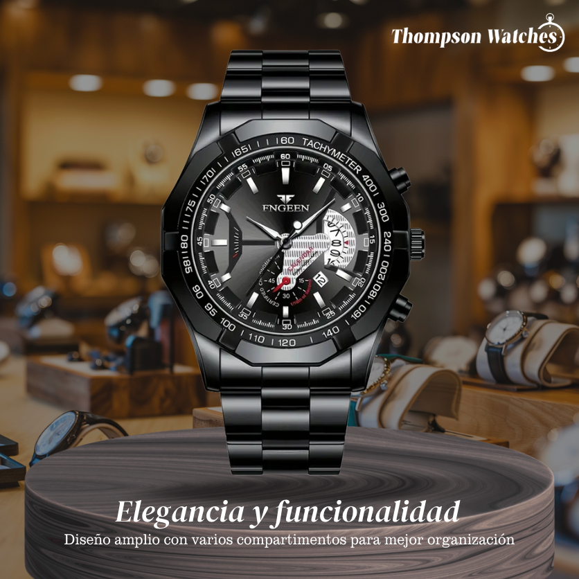 Reloj de pulsera para hombres Scott con gran dial creativo de 44 mm