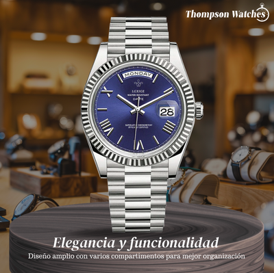 Reloj Frederick | Líneas precisas y estilo clásico de día y fecha | 40 mm