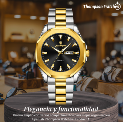 Miles | Reloj Moderno de Acero Estilo Diario Elegante | 42mm