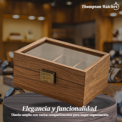 Gabriel | Caja de Exhibición para Relojes y Joyería de Madera Octogonal