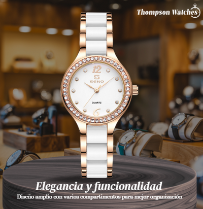 Reloj para mujer Canary | Detalles elegantes y brillantes | 28 mm