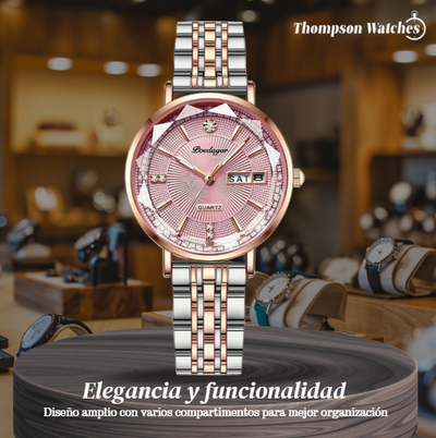 Patricia | Reloj de Cristal de Lujo Bicolor | 32 mm