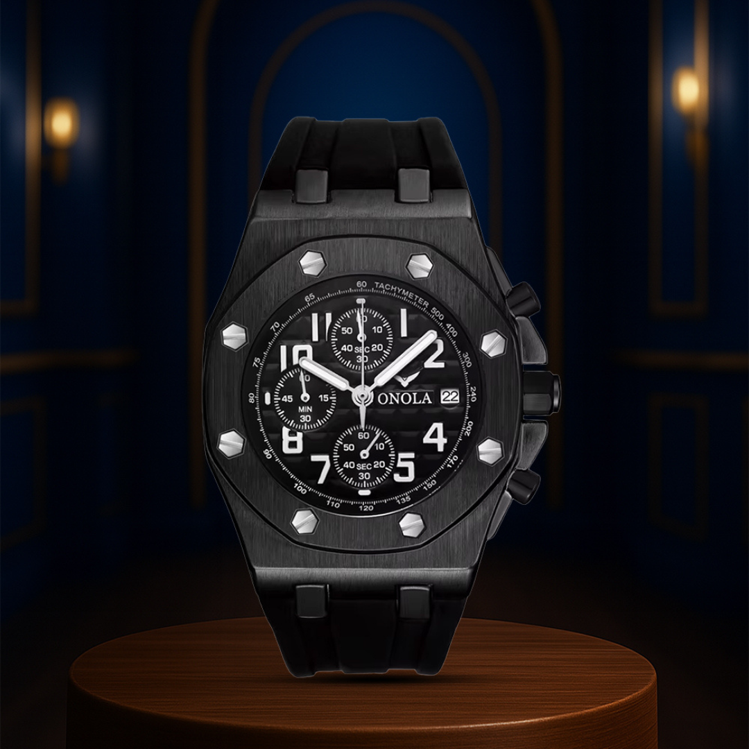 Andrei | Reloj cronógrafo con bisel octogonal | 43 mm