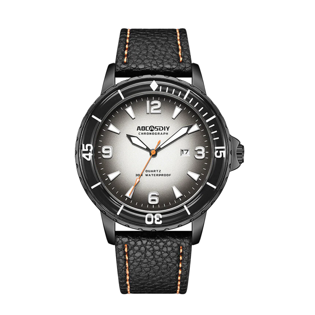 Jeferson | Reloj de cuero resistente para hombre | 44 mm