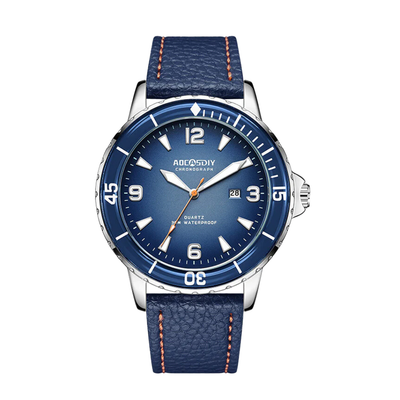 Jeferson | Reloj de cuero resistente para hombre | 44 mm