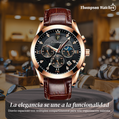 Darian | Reloj con Correa de Cuero Texturizado Clásico | 39 mm