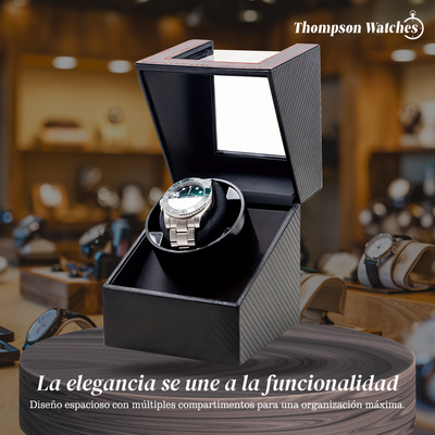William | Reloj con cuerda automática y exhibidor transparente individual