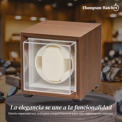 Rown | Cargador Automático de Reloj de Madera Premium