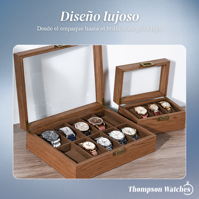 Gabriel | Caja de Exhibición para Relojes y Joyería de Madera Octogonal