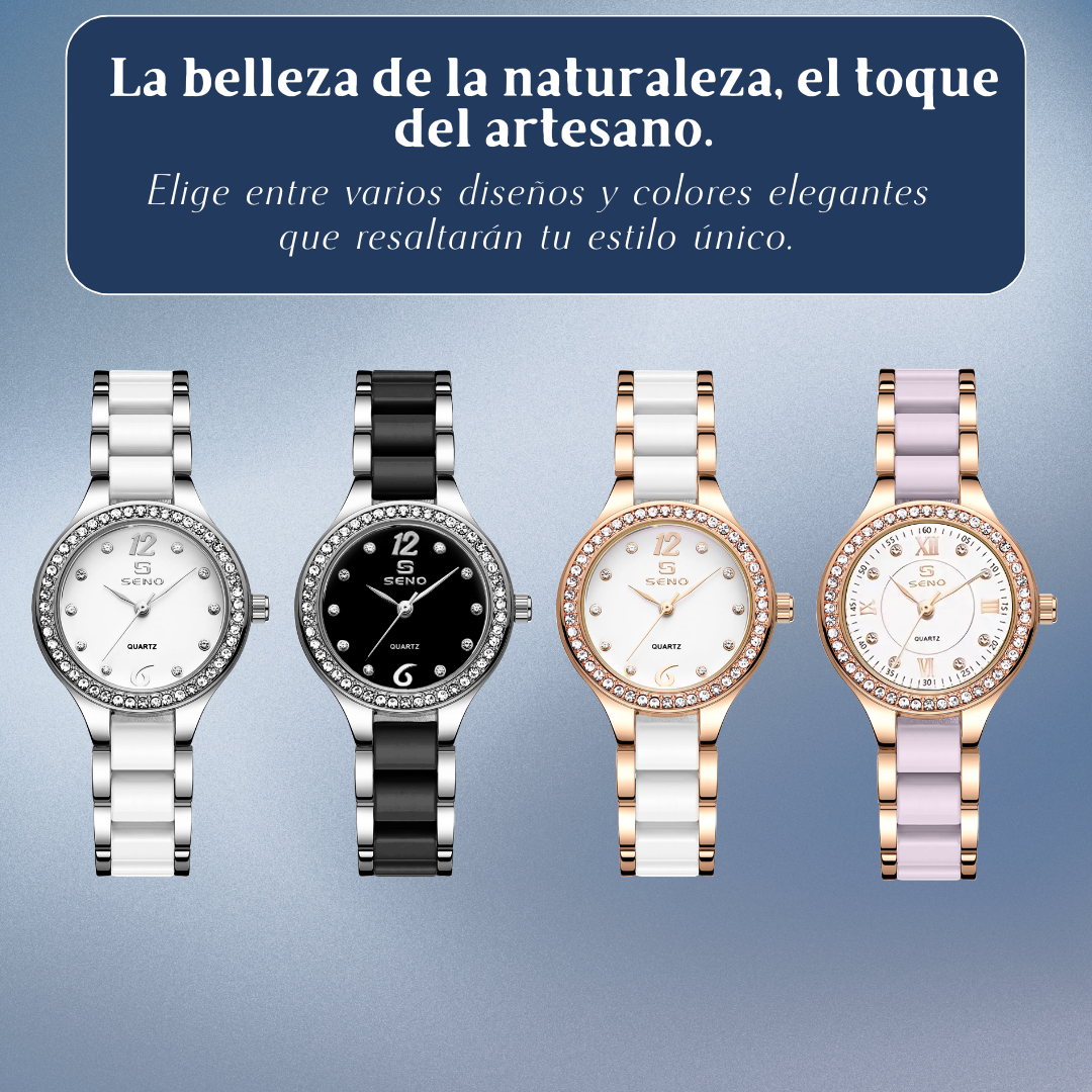 Reloj para mujer Canary | Detalles elegantes y brillantes | 28 mm