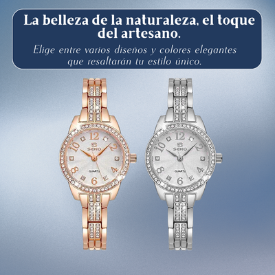 Novi | Reloj para mujer de cristal de glamour moderno | 30 mm