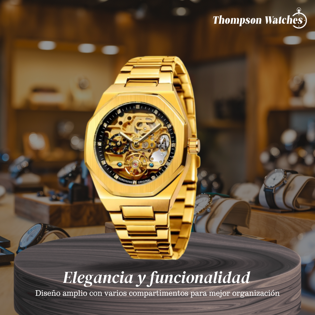 Justin | Reloj automático esqueleto para hombre | 40mm