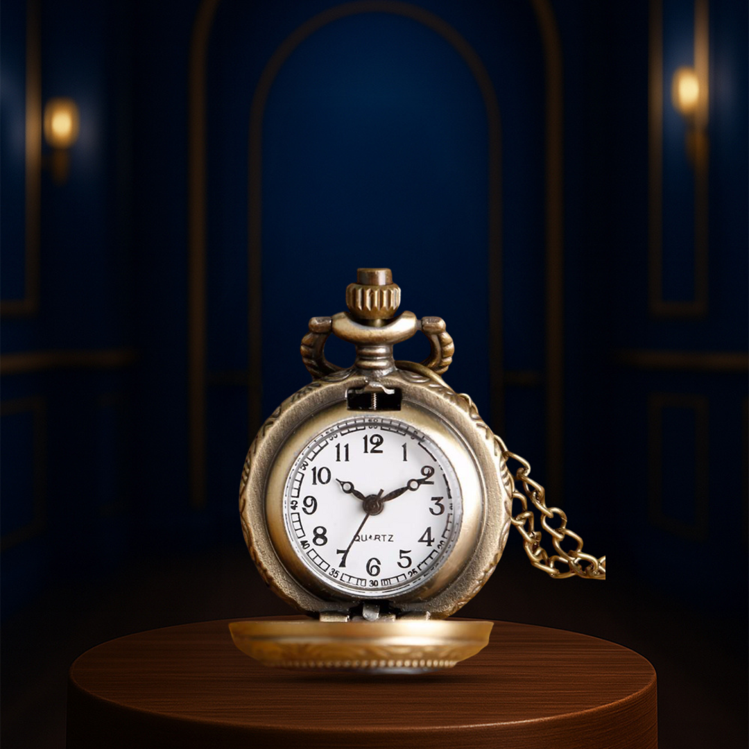 Chauve | Reloj de bolsillo vintage caprichoso | 28 mm