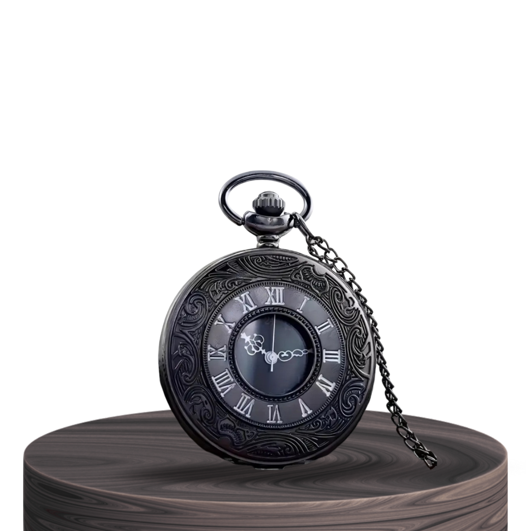 Russo | Reloj de bolsillo adornado con números romanos | 45 mm