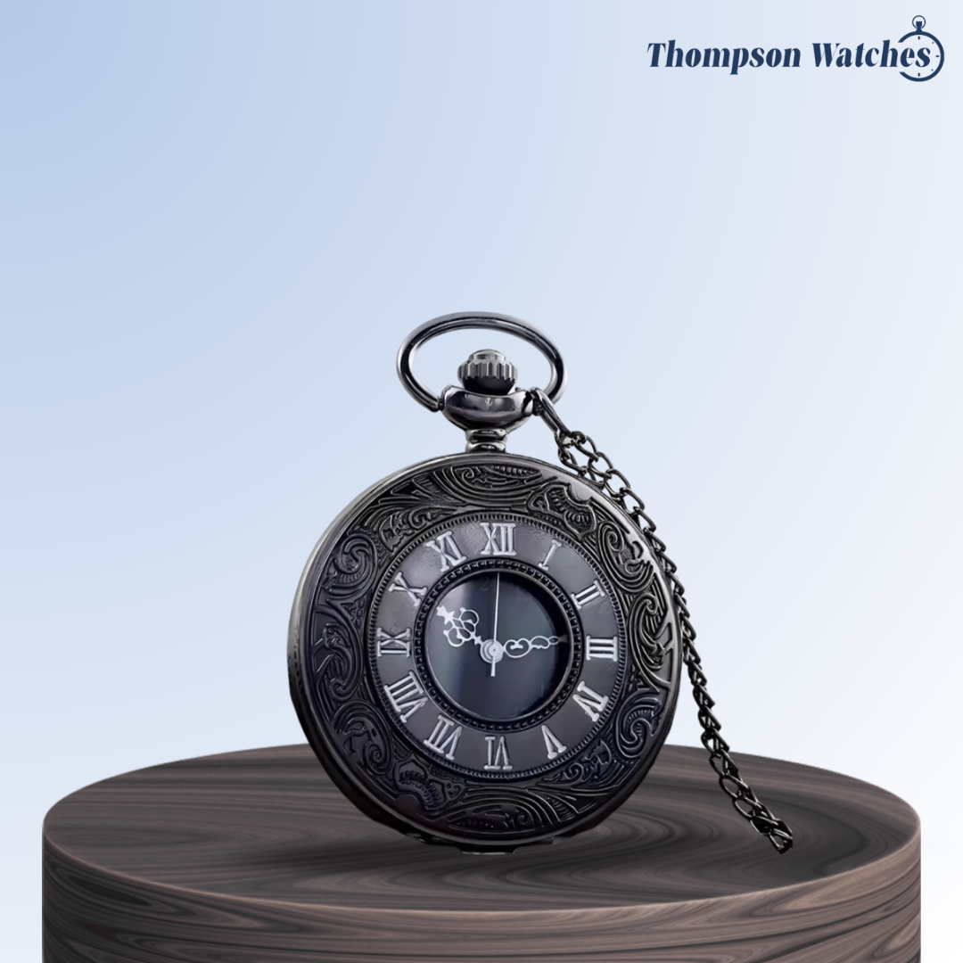 Russo | Reloj de bolsillo adornado con números romanos | 45 mm