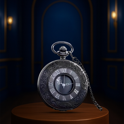 Russo | Reloj de bolsillo adornado con números romanos | 45 mm