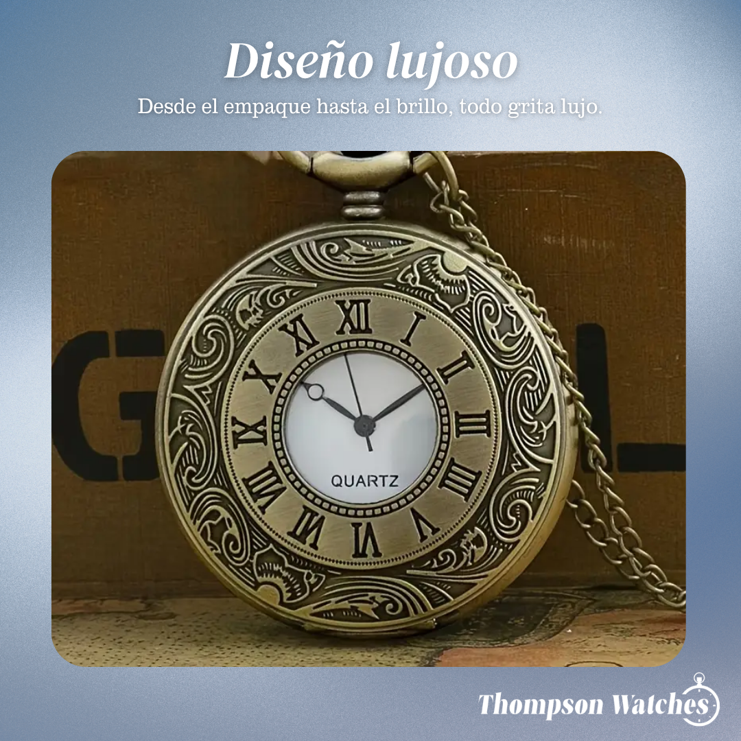 Russo | Reloj de bolsillo adornado con números romanos | 45 mm