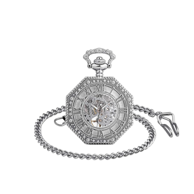 Harold | Reloj de bolsillo mecánico octogonal | 70 mm