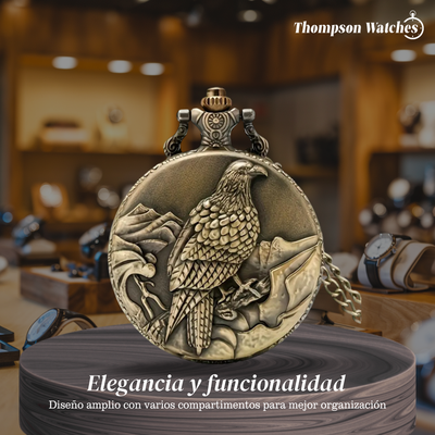 Jones | Reloj de bolsillo con águila en relieve | 45 mm