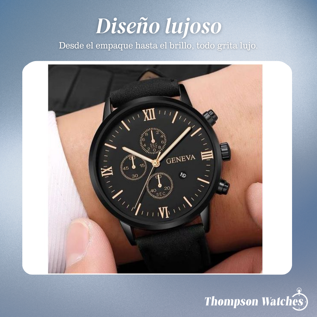 Reloj de cuarzo de estilo relajado Zachary con esfera analógica | 40.5 mm