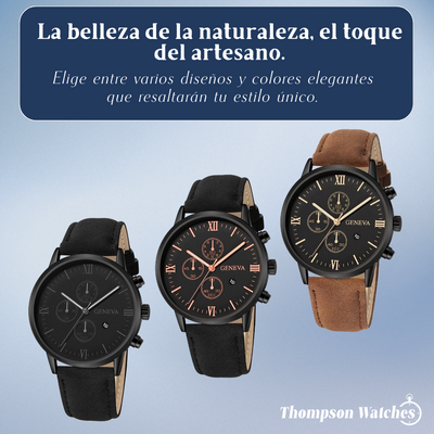 Reloj de cuarzo de estilo relajado Zachary con esfera analógica | 40.5 mm