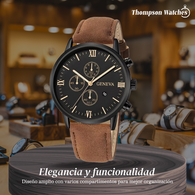 Reloj de cuarzo de estilo relajado Zachary con esfera analógica | 40.5 mm