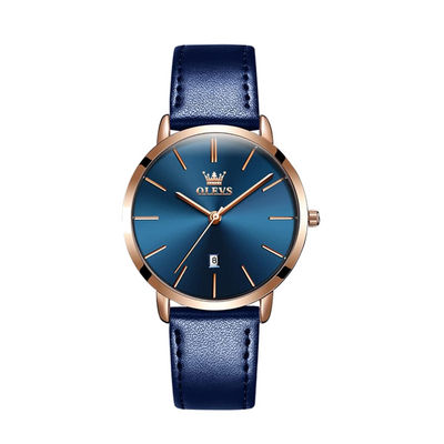 Finn | Reloj Cruise de cuero con fecha | 40 mm