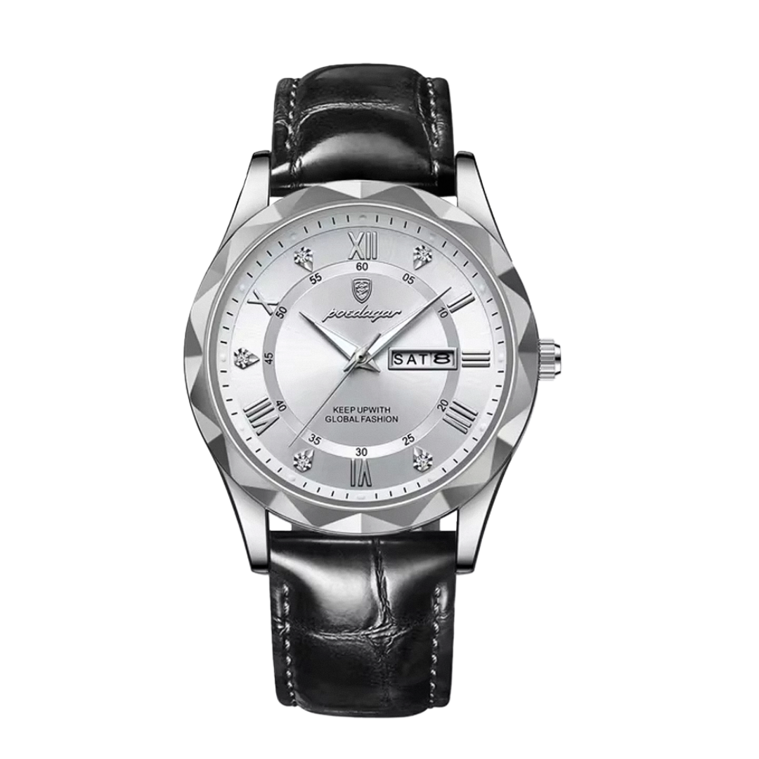 Brody | Elegante reloj de cuarzo con correa de piel | 40 mm