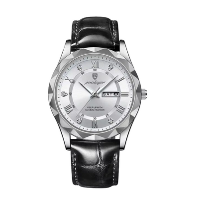 Brody | Elegante reloj de cuarzo con correa de piel | 40 mm