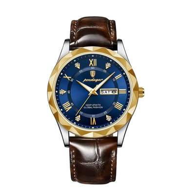 Brody | Elegante reloj de cuarzo con correa de piel | 40 mm