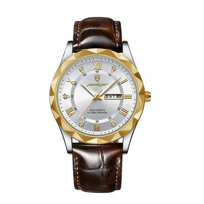 Brody | Elegante reloj de cuarzo con correa de piel | 40 mm