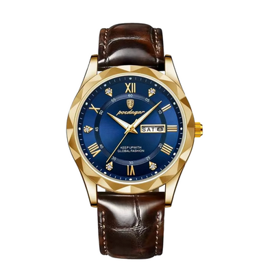 Brody | Elegante reloj de cuarzo con correa de piel | 40 mm