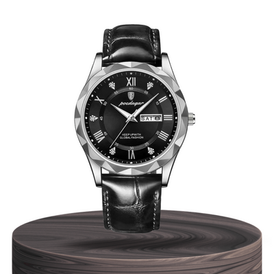 Brody | Elegante reloj de cuarzo con correa de piel | 40 mm