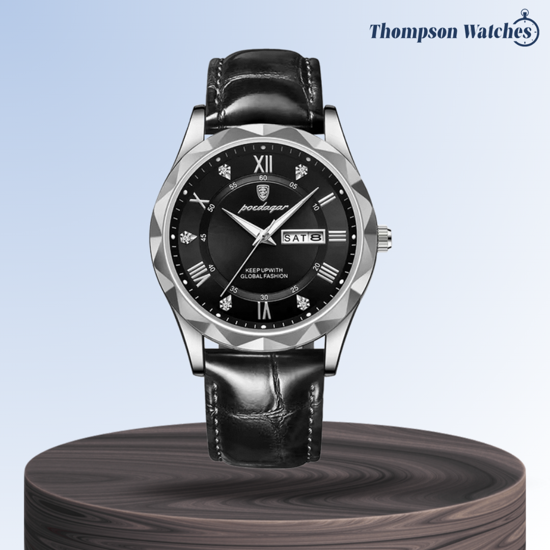 Brody | Elegante reloj de cuarzo con correa de piel | 40 mm