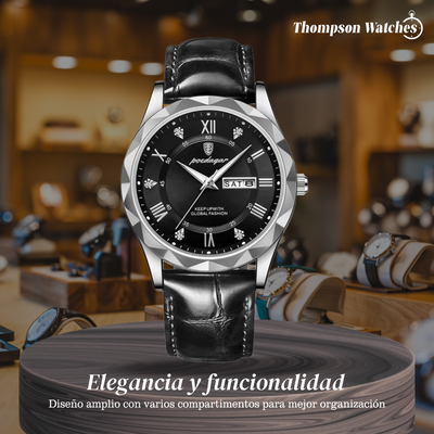 Brody | Elegante reloj de cuarzo con correa de piel | 40 mm