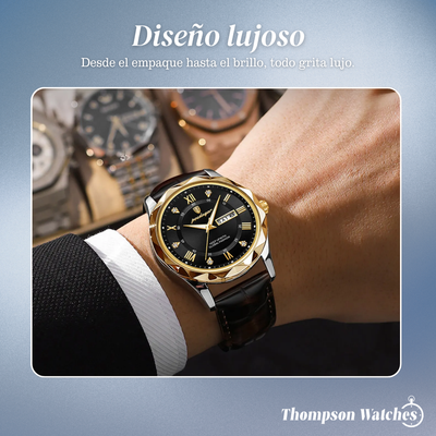 Brody | Elegante reloj de cuarzo con correa de piel | 40 mm