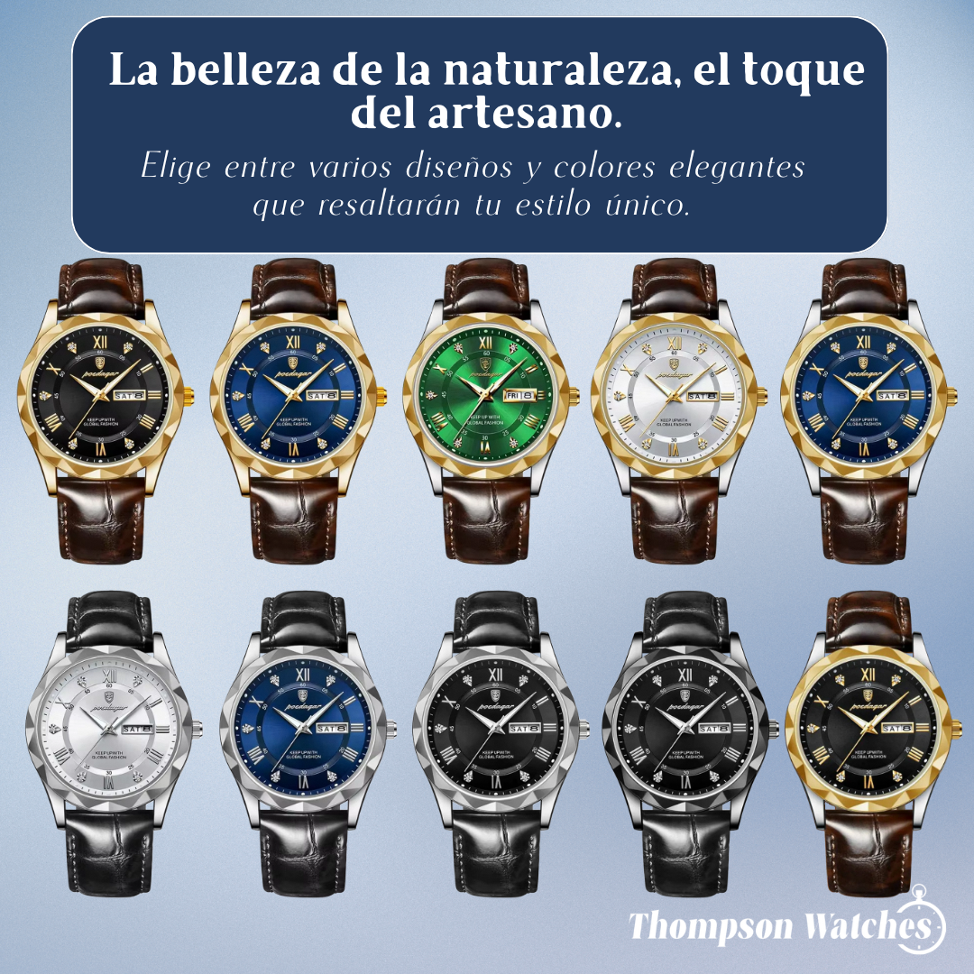 Brody | Elegante reloj de cuarzo con correa de piel | 40 mm