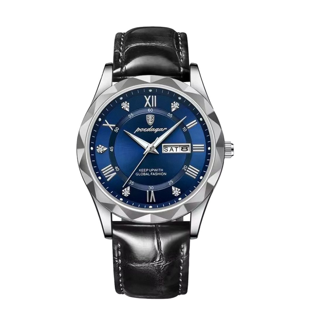 Brody | Elegante reloj de cuarzo con correa de piel | 40 mm