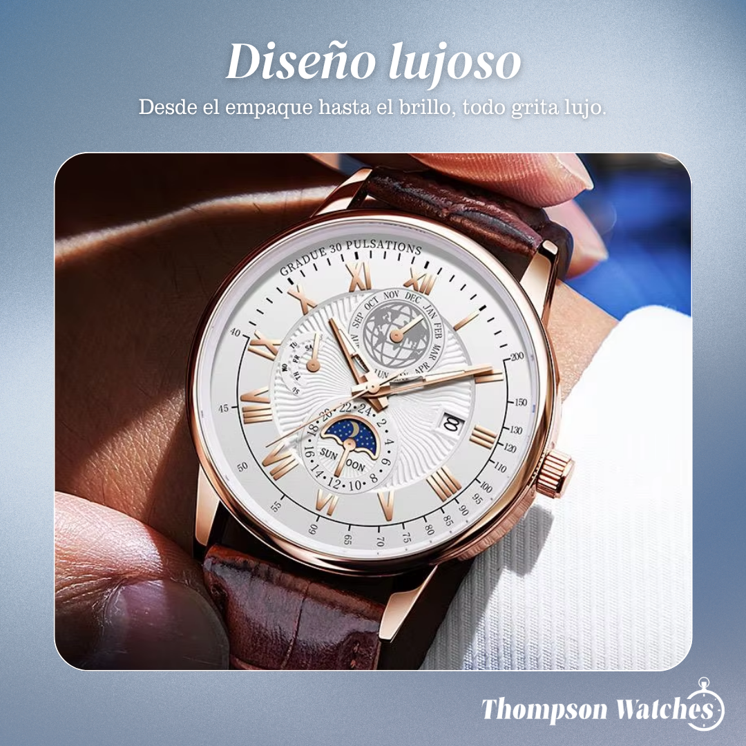 Julian | Reloj Global Voyager con fase lunar | 40 mm