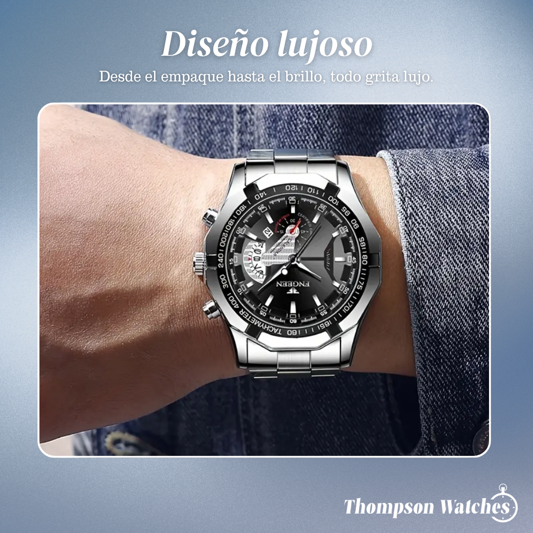 Reloj de pulsera para hombres Scott con gran dial creativo de 44 mm