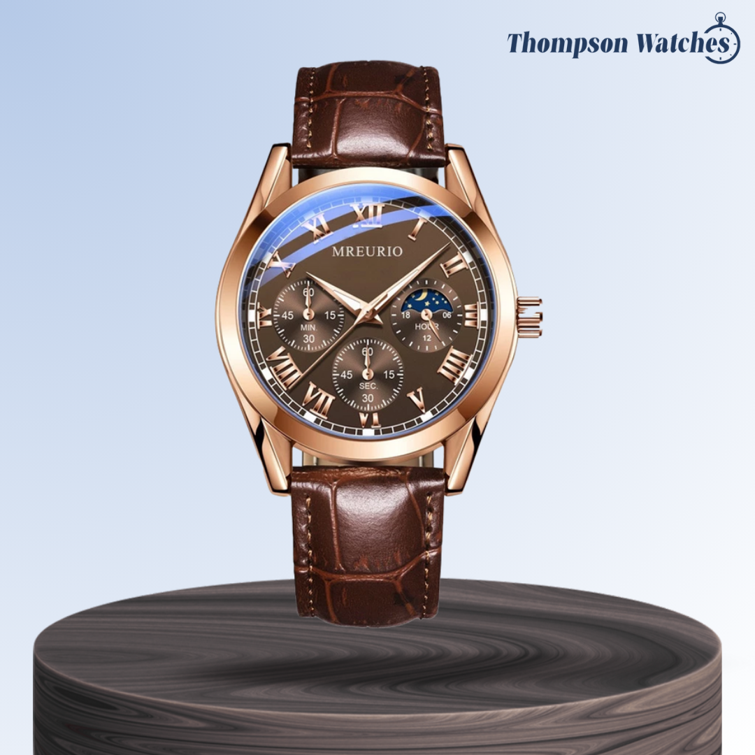 Stephen | Elegante cronógrafo con fase lunar | 42mm